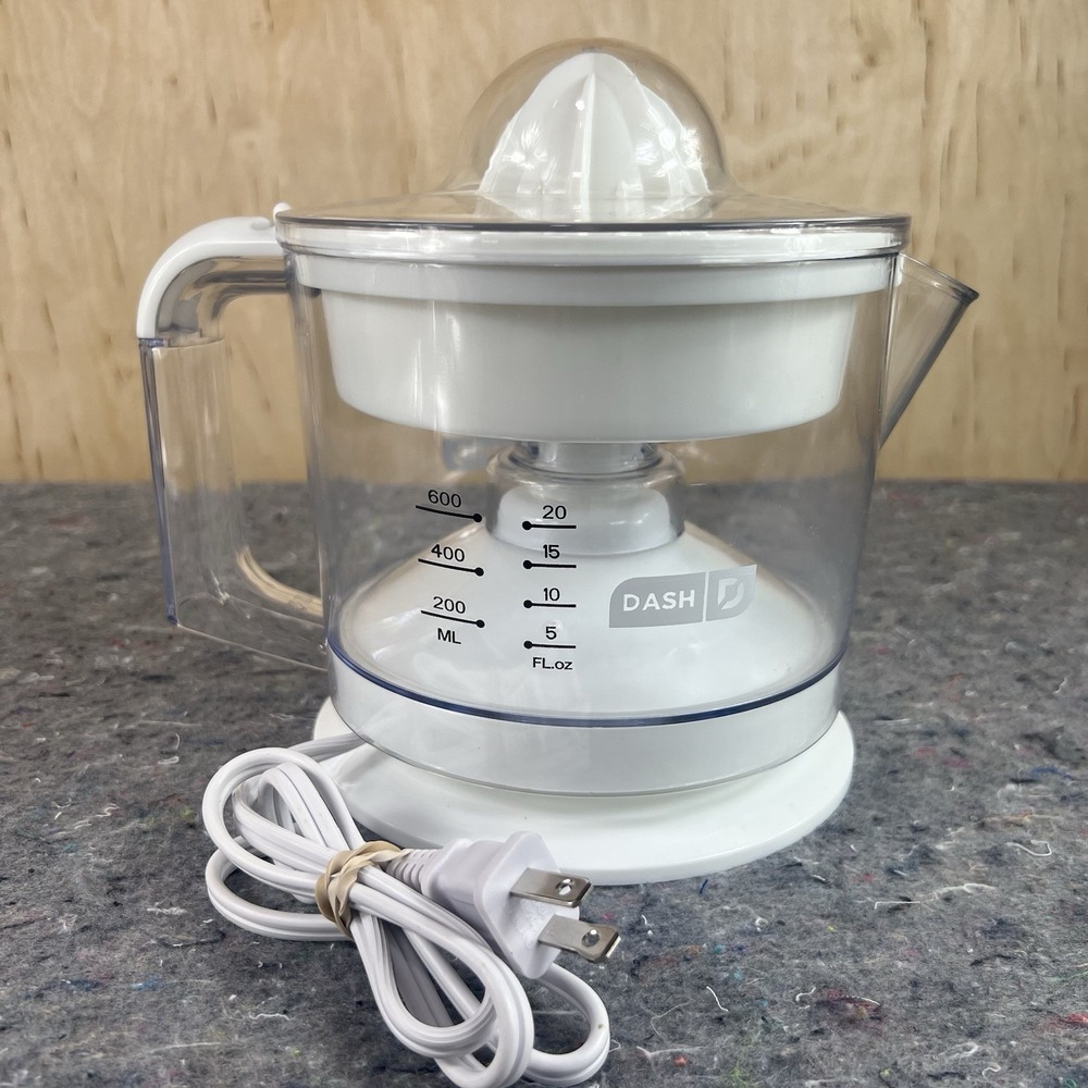 Dash Compact Electric Citrus Juicer Extractor JB065WH Used Tested Working